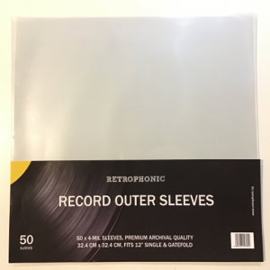 Retrophonic Records Outer Sleeves (4 Mil, 50pk)  (32.4cm x 32.4cm)