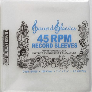 Bags Unlimited 45 rpm Record Sleeves