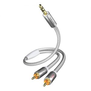 in-akustik - Premium MP3 Audio Cable (3.5mm to 2 x RCA) (1.5m)