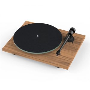 Pro-Ject T1 EVO Phono Turntable (OM10 Cartridge) in Walnut